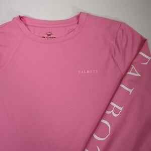 T by Talbots Women's Pink Long Sleeve UPF 50+ Stretchy Size XL Beach Vacation